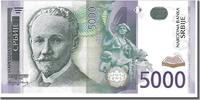 Serbia 5000 Dinara Banknote -