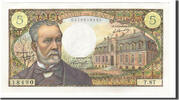 France 5 Francs Banknote, 5 F 1966-1970 ''Pasteur'', 1969-02-06 -