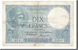 France 10 Francs Banknote, 10 F 1916-1942 ''Minerve'', 1917-12-14 -