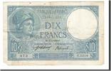 France 10 Francs Banknote, 10 F 1916-1942 ''Minerve'', 1918-04-13 -