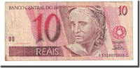 Brazil 10 Reais Banknote, Undated (1994), KM:245f -