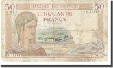 France 50 Francs P. Rousseau and R. Favre-Gilly, 1939-11-09 -