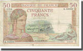 France 50 Francs Cérès, P. Rousseau and R. Favre-Gilly, 1939-09-14 -