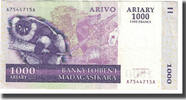 Madagascar 1000 Ariary Banknote, KM:89b -