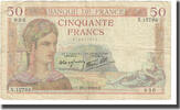 France 50 Francs Cérès, P. Rousseau and R. Favre-Gilly, 1940-02-29 -