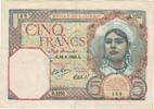 Algeria 5 Francs Banknote, 1941-06-18, KM:77a -