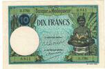 Madagascar 10 Francs (1937-47) Banknote, Undated (1937-47), KM:36 UNZ 694.06 元  ＋  41.42 元 运费