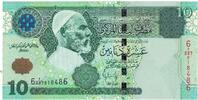 Libya 10 Dinars Banknote, KM:70a UNZ 233.86 元  ＋  41.42 元 运费