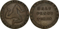 Isle of Man 1/2 Penny Coin, Copper, KM:Tn21.1 -