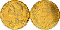 France 5 Centimes Coin, Marianne, Paris, Aluminum-Bronze -