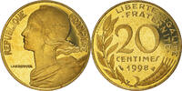 France 20 Centimes Coin, Marianne, Paris, Proof -