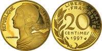 France 20 Centimes Coin, Marianne, Paris, Proof -