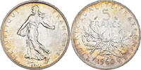 France 5 Francs Coin, Semeuse, Silver, KM:926, Gadoury:770 -