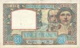 France 20 Francs Science et Travail, M.7210, Fayette:12.16 -