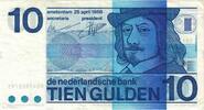 Netherlands 10 Gulden Banknote, KM:91b -