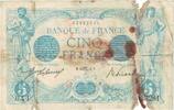 France 5 Francs Bleu, L.3281, Fayette:02.21, KM:70 -