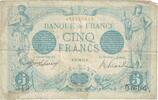 France 5 Francs Bleu, Q.16104, Fayette:02.47, KM:70 -