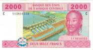Central African States 2000 Francs Banknote, KM:508F -