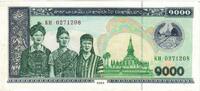 Laos 1000 Kip Banknote -