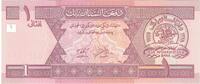 Afghanistan 1 Afghani Banknote, KM:64a -