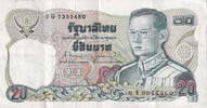Thailand 20 Baht Banknote, KM:88 -