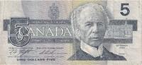 Canada 5 Dollars 1986 Banknote, KM:95b SGE 100.41 元  ＋  41.42 元 运费