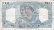 France 1000 Francs Minerve et Hercule, H.157, Fayette:41.9, KM:130a -