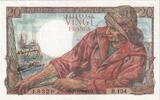 France 20 Francs 1944 Pêcheur, R.134, Fayette:13.9, KM:100a UNZ 367.74 元  ＋  41.42 元 运费