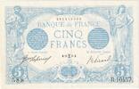 France 5 Francs Bleu, 1916-02-21, R.10457 -