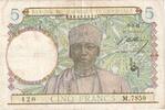 French West Africa 5 Francs 1941-03-06 -