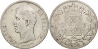 France 5 Francs Coin, Charles X, Bayonne, Silver, KM:728.8 -
