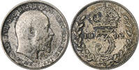 Great Britain 3 Pence Edward VII, Silver, KM:797.1 -