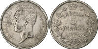 Belgium 5 Francs, 5 Frank Albert I, Nickel, KM:97.1 -