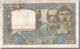 France 20 Francs Banknote, 20 F 1939-1942 ''Science et Travail'' -