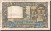 France 20 Francs Banknote, 20 F 1939-1942 ''Science et Travail'' -