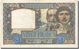 France 20 Francs Banknote, 20 F 1939-1942 ''Science et Travail'' -