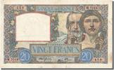 France 20 Francs Banknote, 20 F 1939-1942 ''Science et Travail'' -
