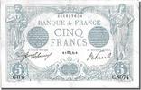 France 5 Francs Banknote, 5 F 1912-1917 ''Bleu'', 1915-10-01 -