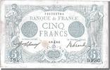France 5 Francs Banknote, 5 F 1912-1917 ''Bleu'', 1915-12-20 -