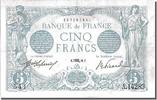 France 5 Francs Banknote, 5 F 1912-1917 ''Bleu'', 1916-08-07 -
