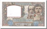 France 20 Francs Banknote, 20 F 1939-1942 ''Science et Travail'' -
