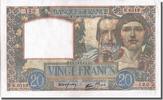 France 20 Francs Banknote, 20 F 1939-1942 ''Science et Travail'' -