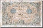 France 20 Francs Banknote, 20 F 1905-1913 ''Bleu'', 1912-03-16 -