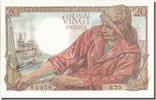 France 20 Francs Banknote, 20 F 1942-1950 ''Pêcheur'', 1943-01-28 -