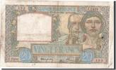 France 20 Francs Banknote, 20 F 1939-1942 ''Science et Travail'' -