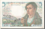 France 5 Francs Banknote, 5 F 1943-1947 ''Berger'', 1943-07-22 -