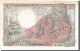 France 20 Francs 1945 Banknote, 20 F 1942-1950 ''Pêcheur'', 1945-07-05 VZ 141.82 元  ＋  41.42 元 运费