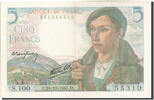 France 5 Francs Banknote, 5 F 1943-1947 ''Berger'', 1943-12-23 -