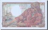 France 20 Francs Banknote, 20 F 1942-1950 ''Pêcheur'', 1943-04-15 -