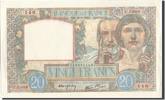 France 20 Francs Banknote, 20 F 1939-1942 ''Science et Travail'' -